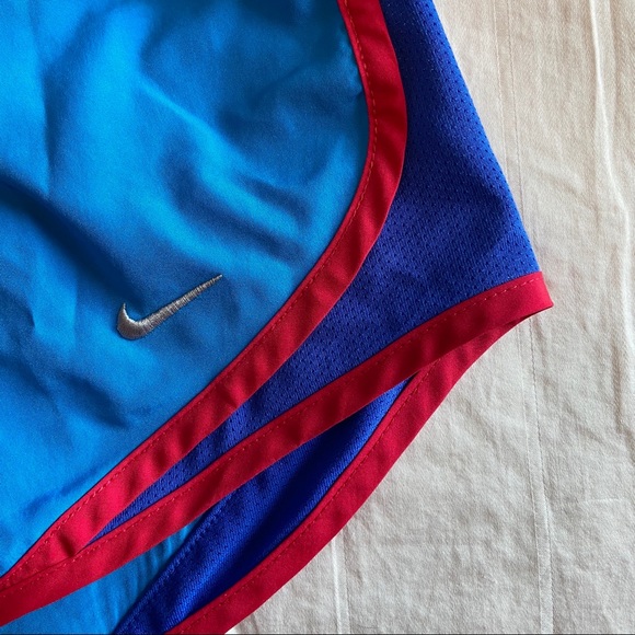 Nike Dri-Fit Tempo Shorts Blue and Red - Picture 3 of 7